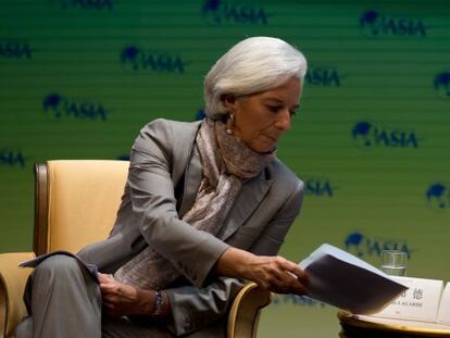 Lagarde, en un reciente acto en la ciudad china de Boao.