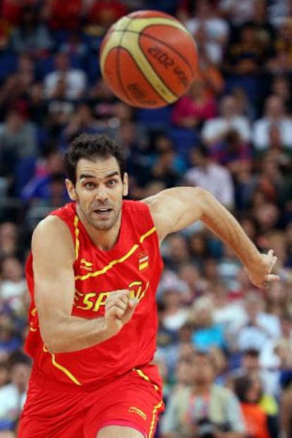 José Calderón durante el partido contra Francia.