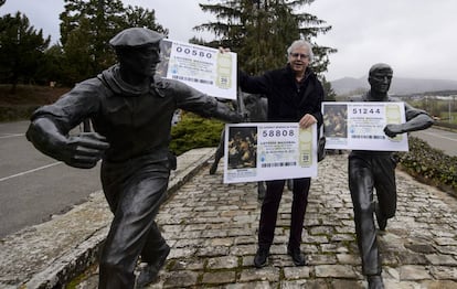 El propietario de la Bruixa D´Or, Xavier Gabriel, en Pamplona.