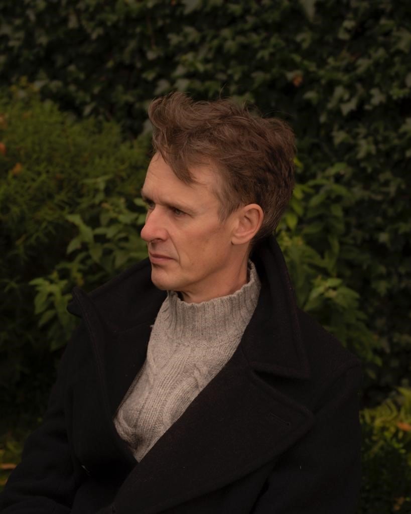 Retrato del tenor británico Ian Bostridge.