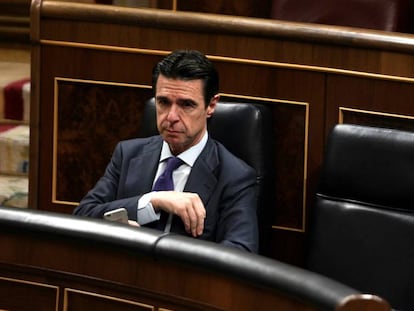 Jos&eacute; Manuel Soria, en el Congreso de los Diputados, el pasado 13 de abril. 