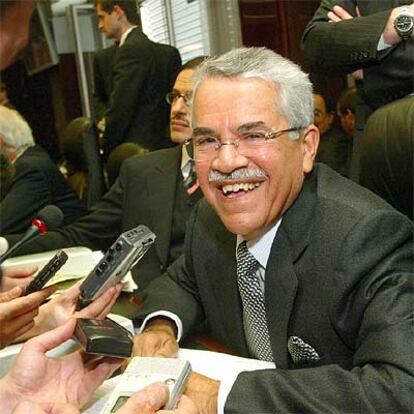 El ministro de petróleo de Arabia Saudí, Alí Ibrahim Naimi, en Viena.