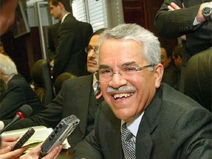 El ministro de petróleo de Arabia Saudí, Alí Ibrahim Naimi, en Viena.