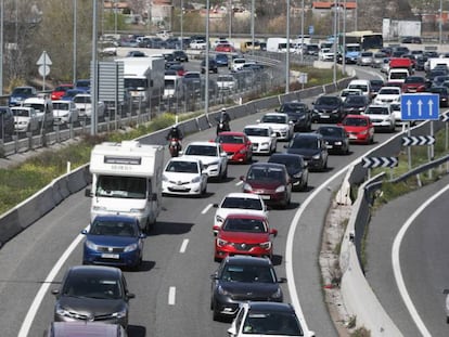 Un tramo de la A-3, a su paso por Madrid.