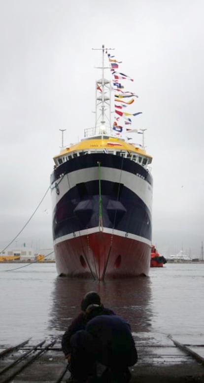 Pruebas de navegación del nuevo buque de investigación del Istituto Español de Oceanografía <i>Ramón Margalef</i>.