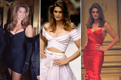 Cindy Crawford fue una de las máximas exponentes del vestido, dentro y fuera de la pasarela.