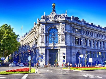 Fachada del Banco de España.