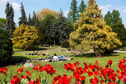 Parque del Valentino, al sur de la ciudad de Turín. 