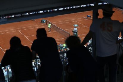 Vista del público en el partido de la final de Roland Garros.