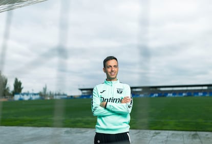 El entrenador del Legans, Borja Jimnez, en la ciudad deportiva del club.