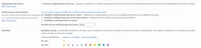 Uso de notificaciones en Gmail