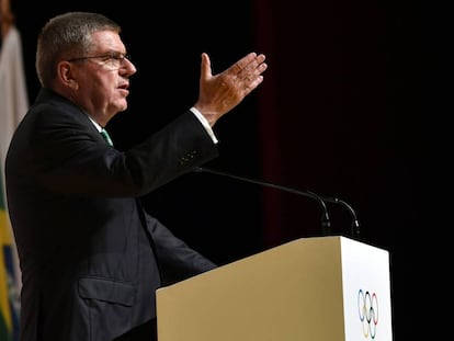 Thomas Bach, en Río de Janeiro.