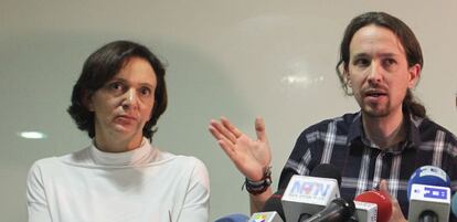 Carolina Bescansa y Pablo Iglesias, en una foto de archivo.