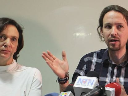 Carolina Bescansa y Pablo Iglesias, en una foto de archivo.