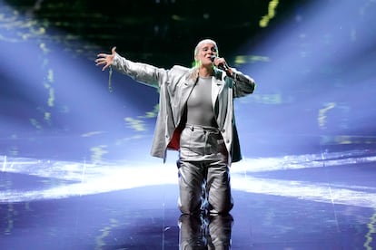 Dilja es la representante de Islandia en Eurovisión 2023. En la imagen, en un momento de su actuación en la segunda semifinal del festival europeo de la canción.