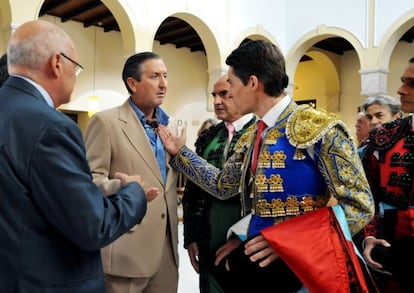 Un momento del rodaje de 'La soledad del triunfo'.