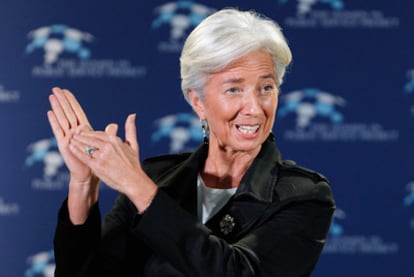Lagarde, durante una intervención pública el pasado jueves en Washington.