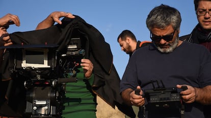 Mohammad Rasoulof on the set of 'There Is No Evil.'