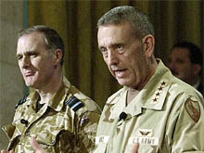 El general Tommy Franks, durante su comparecencia de prensa.