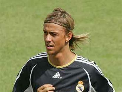 Guti en un entrenamiento.