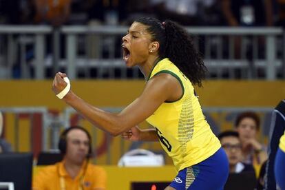 Fernanda Garay foi a maior pontuadora do &uacute;ltimo jogo. 