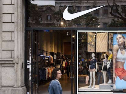Una tienda de Nike en Barcelona, en una imagen de archivo.