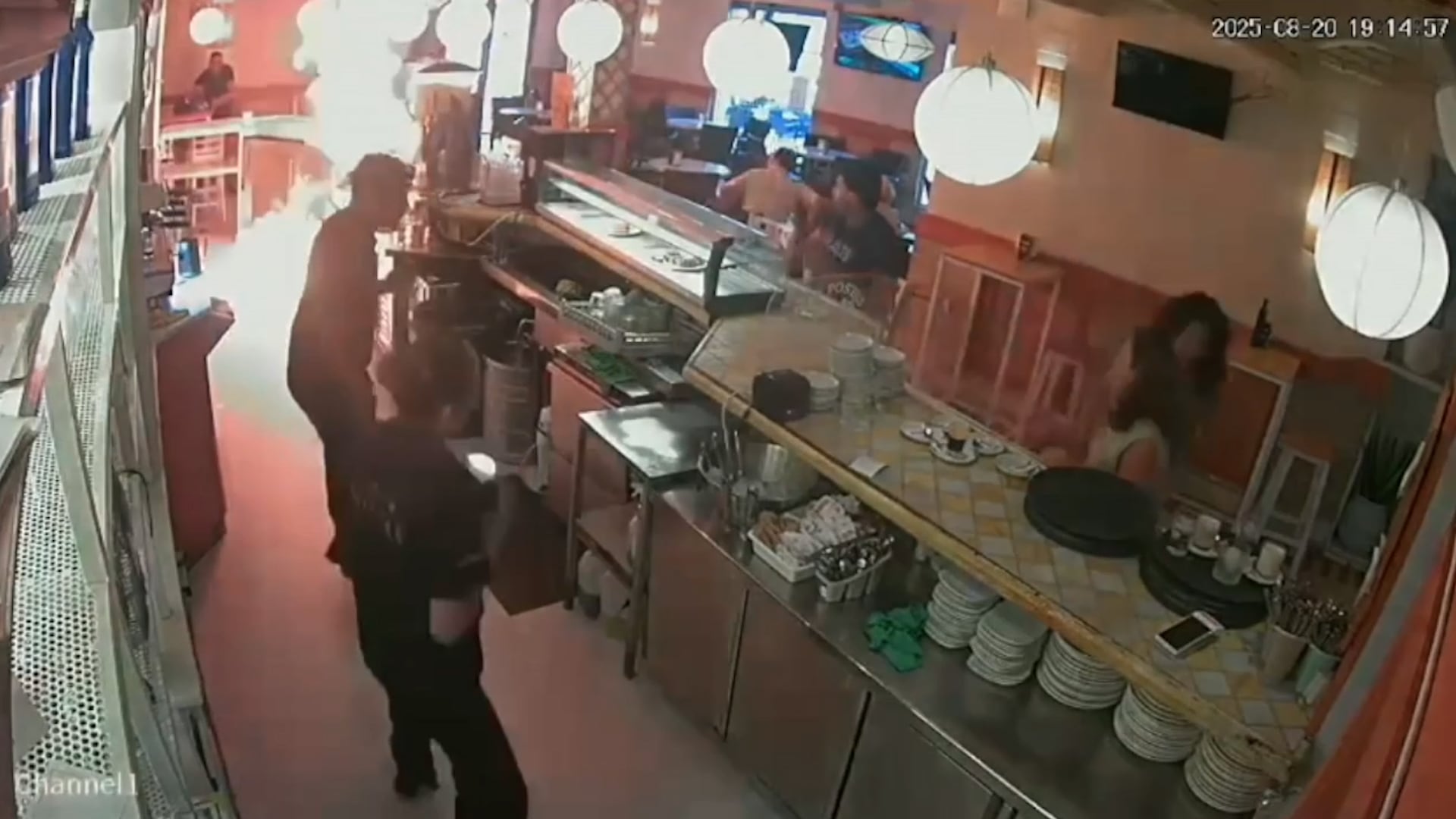 Imagen del bar el día del incendio.