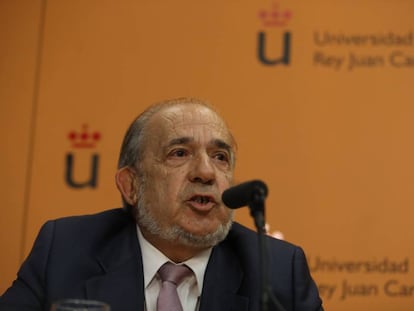 El director del Instituto de Derecho Público de la Universidad Rey Juan Carlos, Enrique Álvarez Conde.