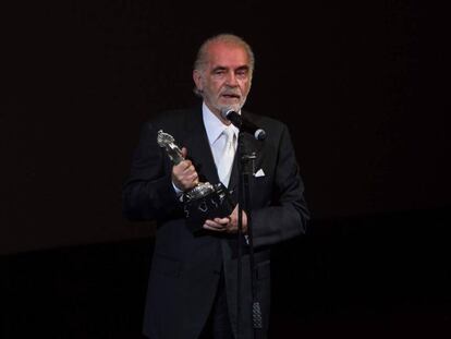 Fernando Luján, durante los premios Diosas de Plata en 2014.