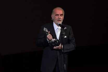 Fernando Luján, durante los premios Diosas de Plata en 2014.