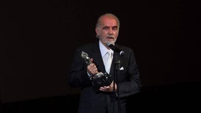 Fernando Luján, durante los premios Diosas de Plata en 2014.