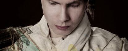 Jónsi, guitarrista y voz principal de Sigur Rós.