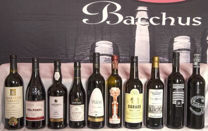 Los diez vinos premiados en la actual edición de los Bacchus.