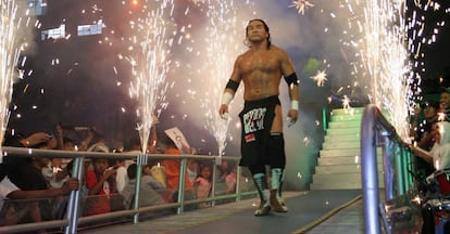 Pedro Aguayo durante una función en la Arena México en 2007