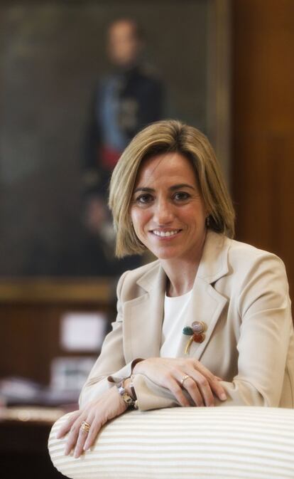 Carme Chacón, fotografiada al Ministeri de Defensa, el 2010.