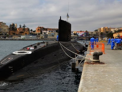 The Russian submarine ‘Novorossiysk’ called into the port of Ceuta in August of last year.