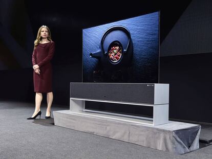 CES 2019: LG lanza el primer televisor OLED enrollable