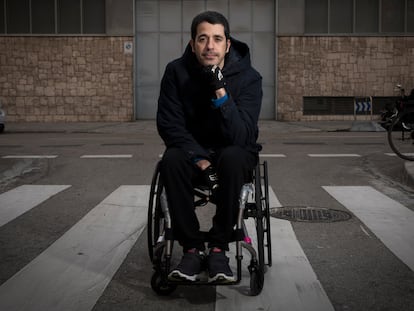 Alberto Aláiz, exjugador de rugby que se quedo tetrapléjico durante un partido.