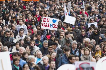 Manifestación del Día das Letras Galegas