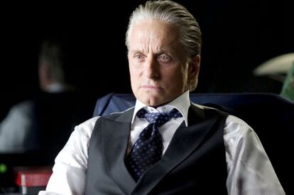 Michael Douglas, como Gordon Gekko en 'Wall Street 2: el dinero nunca duerme'.