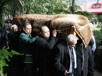 Un momento del funeral por la reina Te Atairangikaahu, en agosto de 2006.