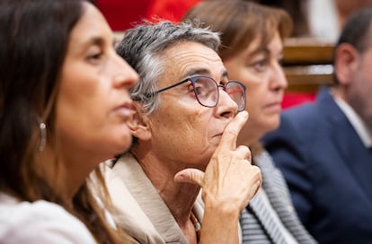 La consejera de Salud de la Generalitat de Cataluña, Olga Pané, en un pleno del Parlament.