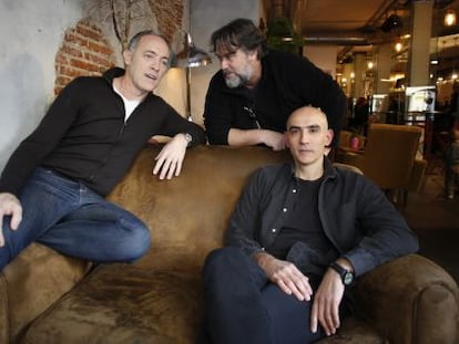 De izquierda a derecha Miguel del Arco, Andrés Lima y Alfredo Sanzol.