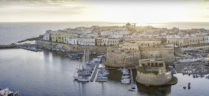 Vista de la ciudad de Gallipoli, en Apulia.