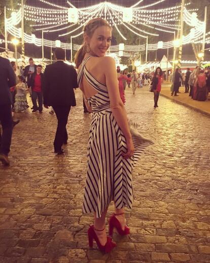 "Por fin he conocido la Feria de Sevilla", escribía la actriz Marta Hazas en su cuenta de Instagram.