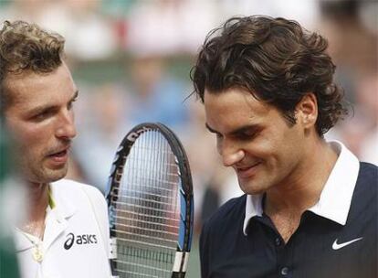 Benneteau y Federer