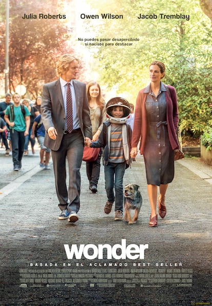 'Wonder' cuenta la historia de Auggie Pullman, un niño de 10 años con el síndrome de Treacher Collins, una enfermedad rara.