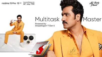 Móvil realme 15 Pro de color bñanco con procesador