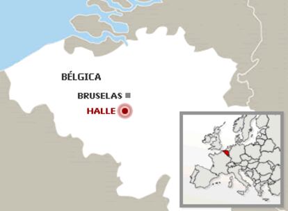 La localidad de Halle, a 15 kilómetros al suroeste de Bruselas.