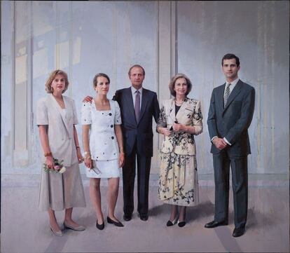 El cuadro 'La familia de Juan Carlos I', de Antonio López.
